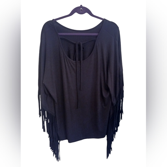 Serena Williams Signature Statement Oversized Blouse with Fringes Size XL - Picture 2 of 7